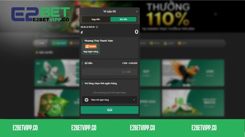 Cách xử lý khi rút tiền bị lỗi E2bet