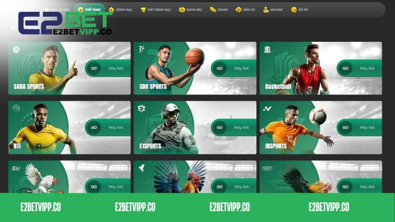Chia sẻ top game hot E2bet tại chuyên mục Thể thao