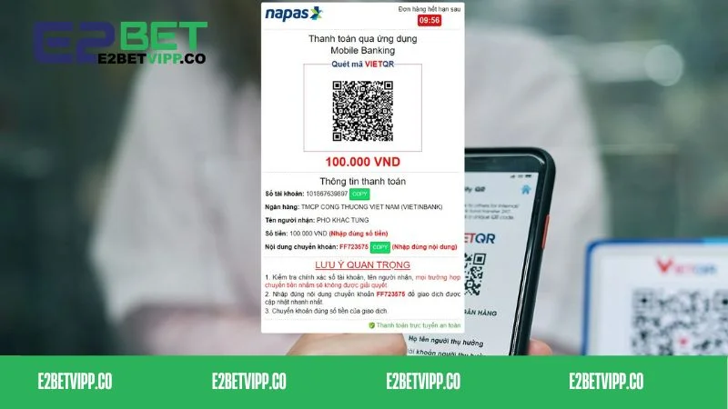 Hướng dẫn các cách nạp tiền E2bet nhanh chóng