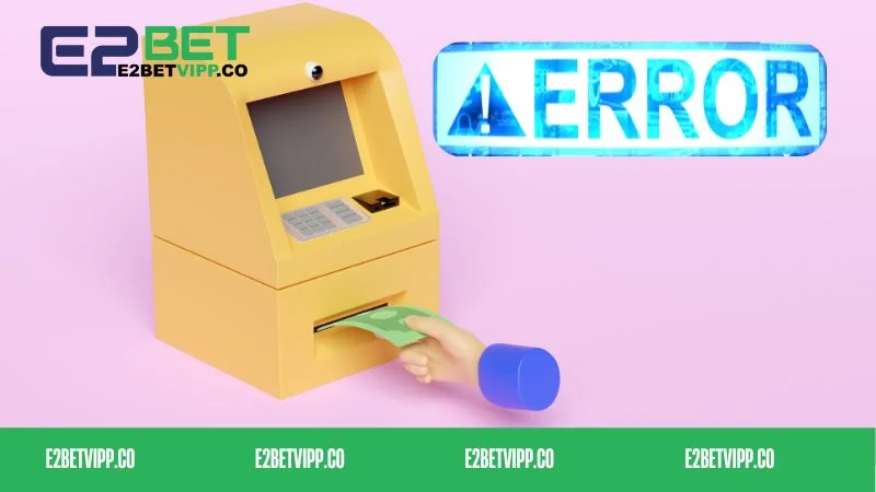 Nguyên nhân rút tiền bị lỗi E2bet