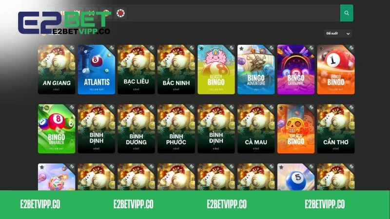 Xổ số siêu cuốn thuộc top game hot E2bet